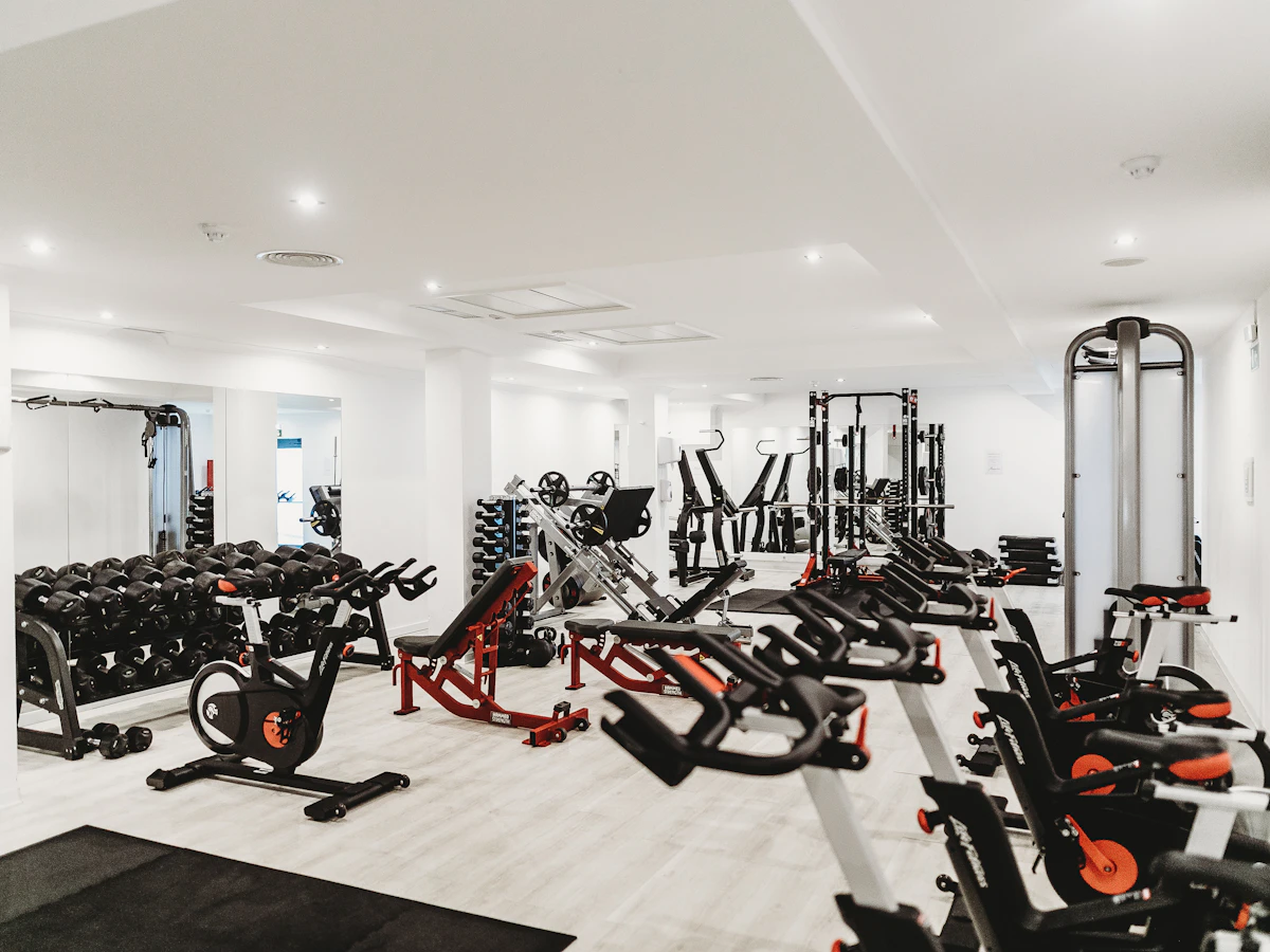 FitCore main gym floor with cardio and strength training equipment