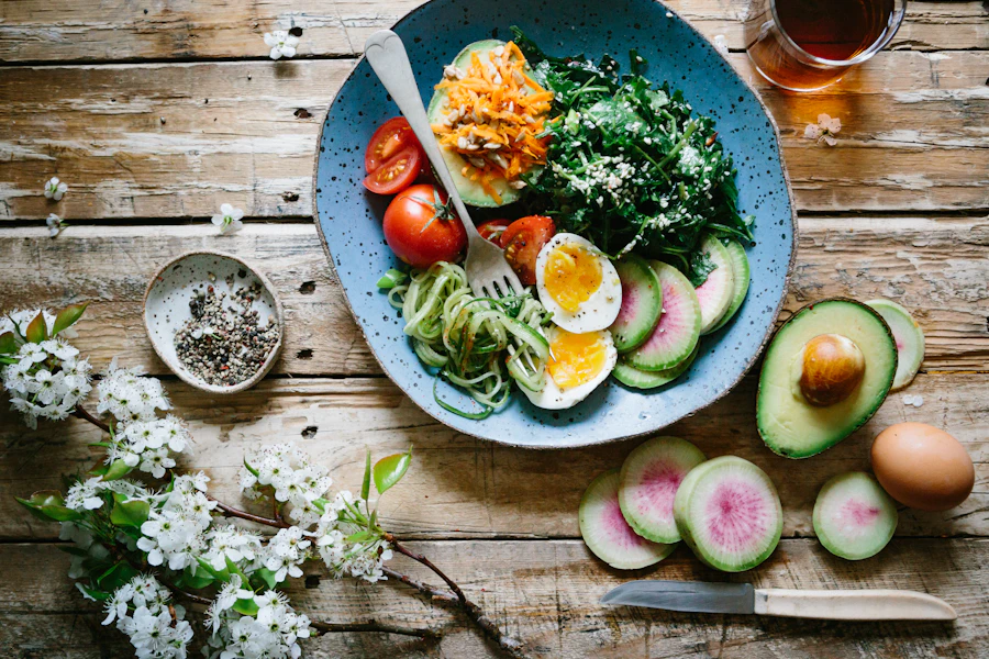 Healthy meal prep ingredients and balanced plates